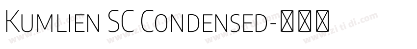 Kumlien SC Condensed字体转换